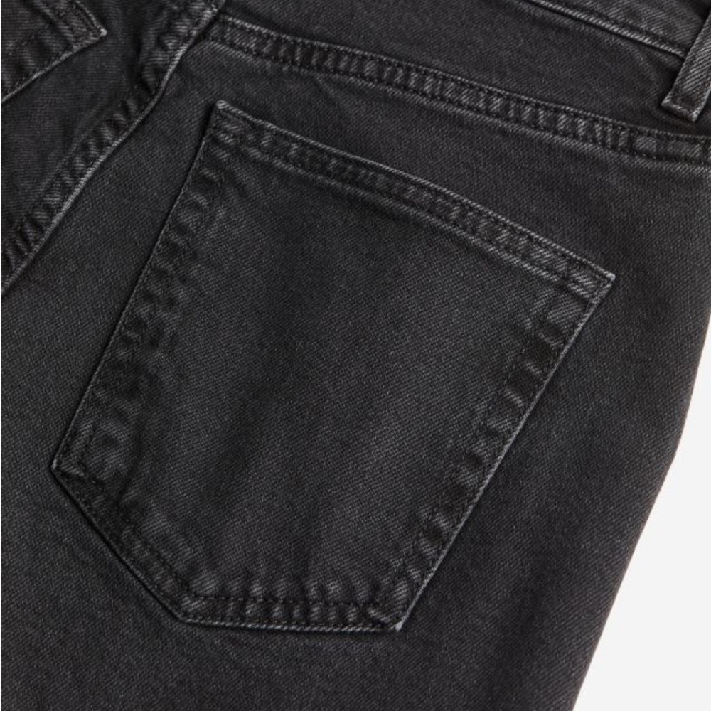 Lightly worn dark grey mom high waist jeans
